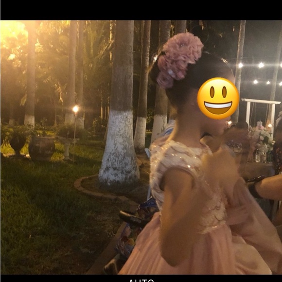 Pink party dress for girls - Picture 3 of 9